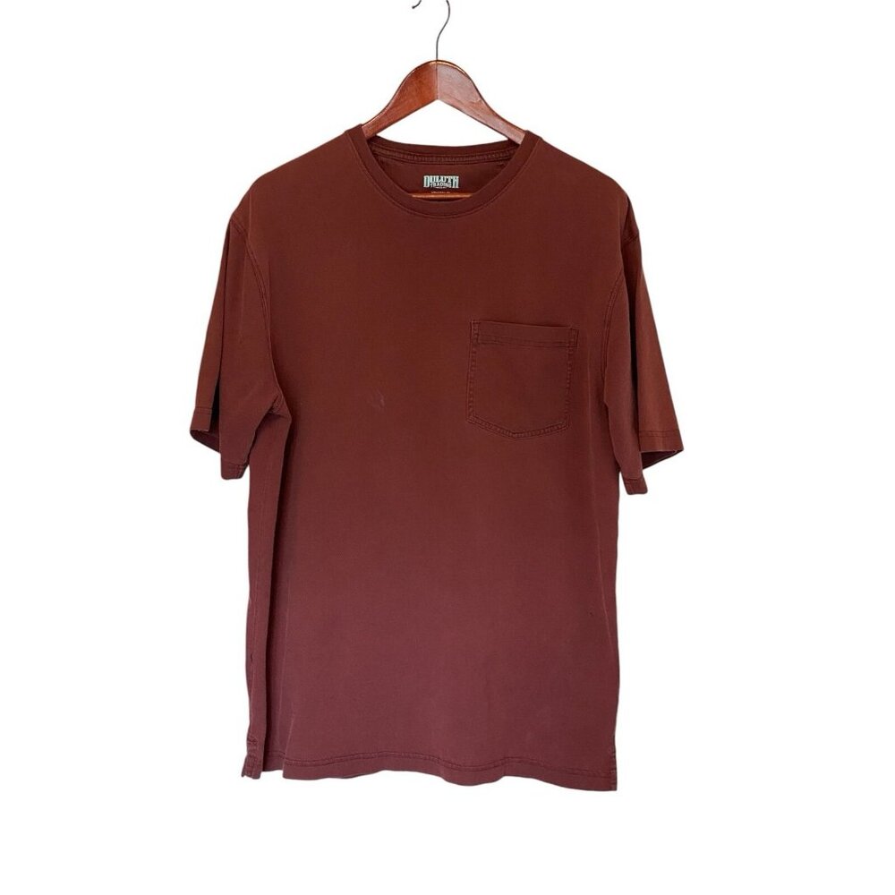 Duluth Trading Co. Pocket Longtail T Brown S/S T-Shirt Men's Size M Tee